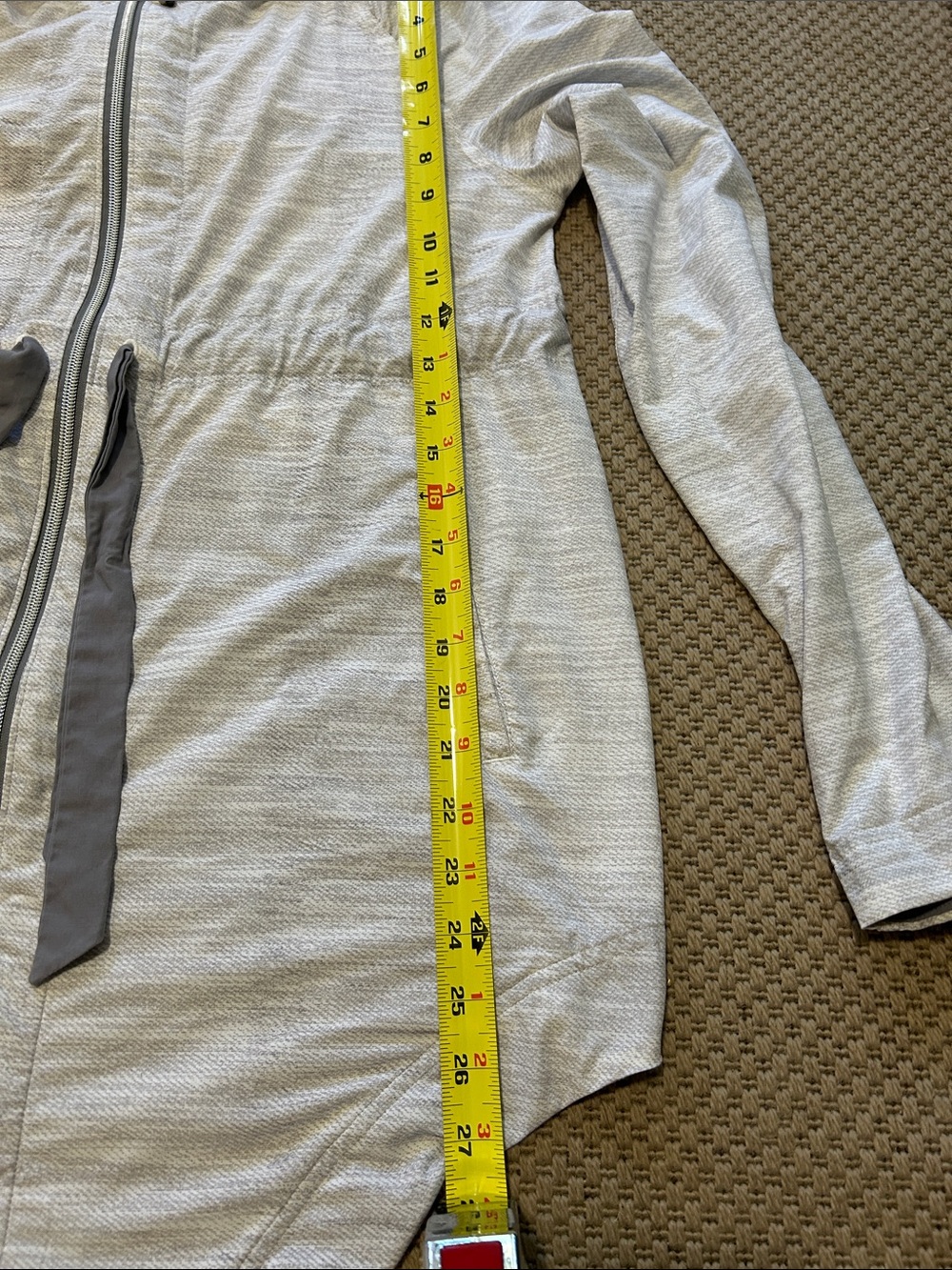 lululemon athletica Light Gray Hooded Summer Jacket - Picture 6 of 9